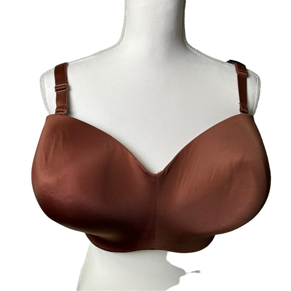 CURVY COUTURE style 1290 smooth strapless multi-way push up underwire bra NWT - Picture 2 of 11